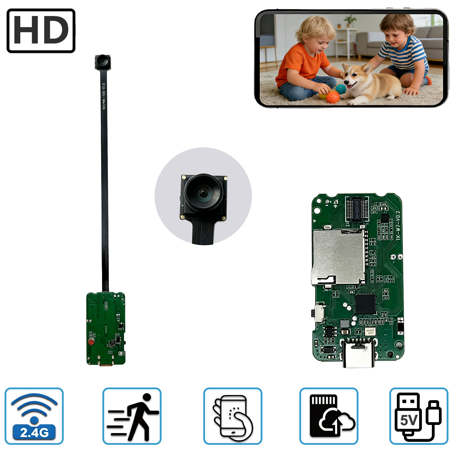 Home Security No Wifi Needed - Миниатюрный компактный модуль PCBA для домашней