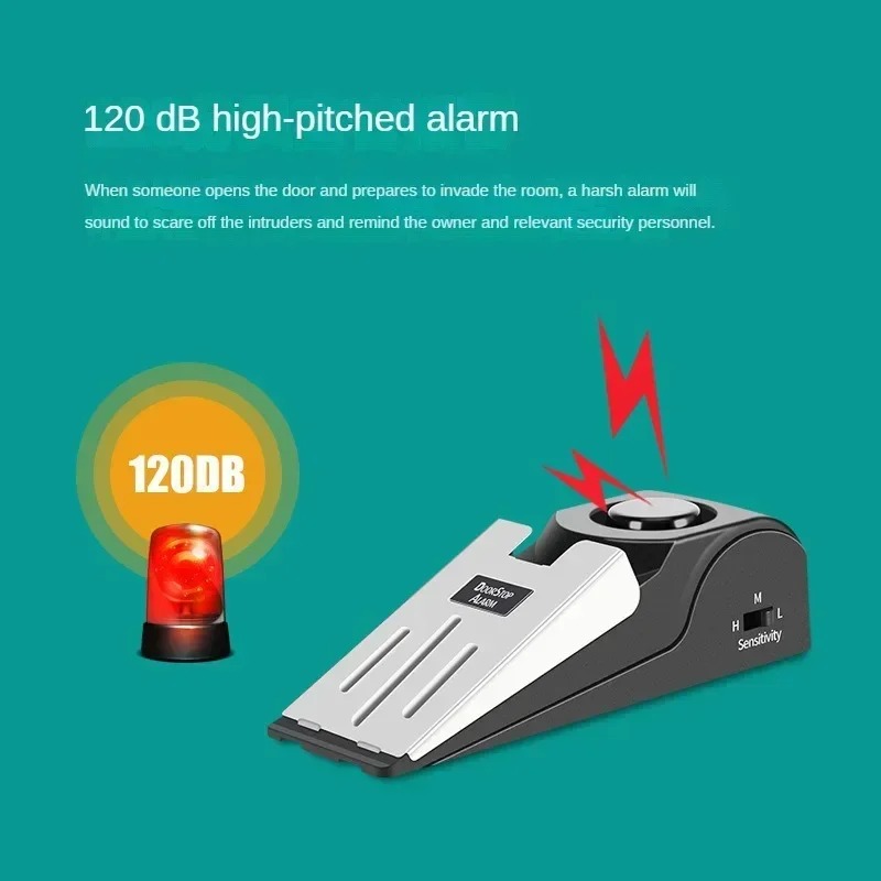 Home Security Alarm System - Портативный дверной стопор-сигнализация для отелей, защита