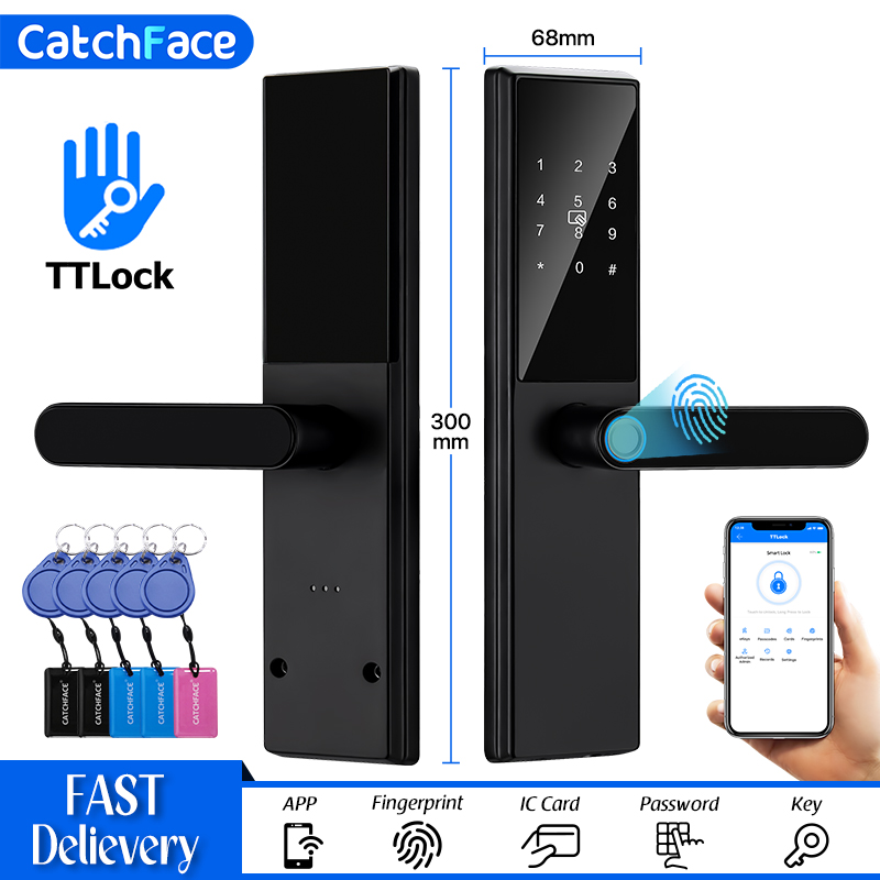 Home Security Locks For Doors - Дверной замок с отпечатком пальца Bluetooth,