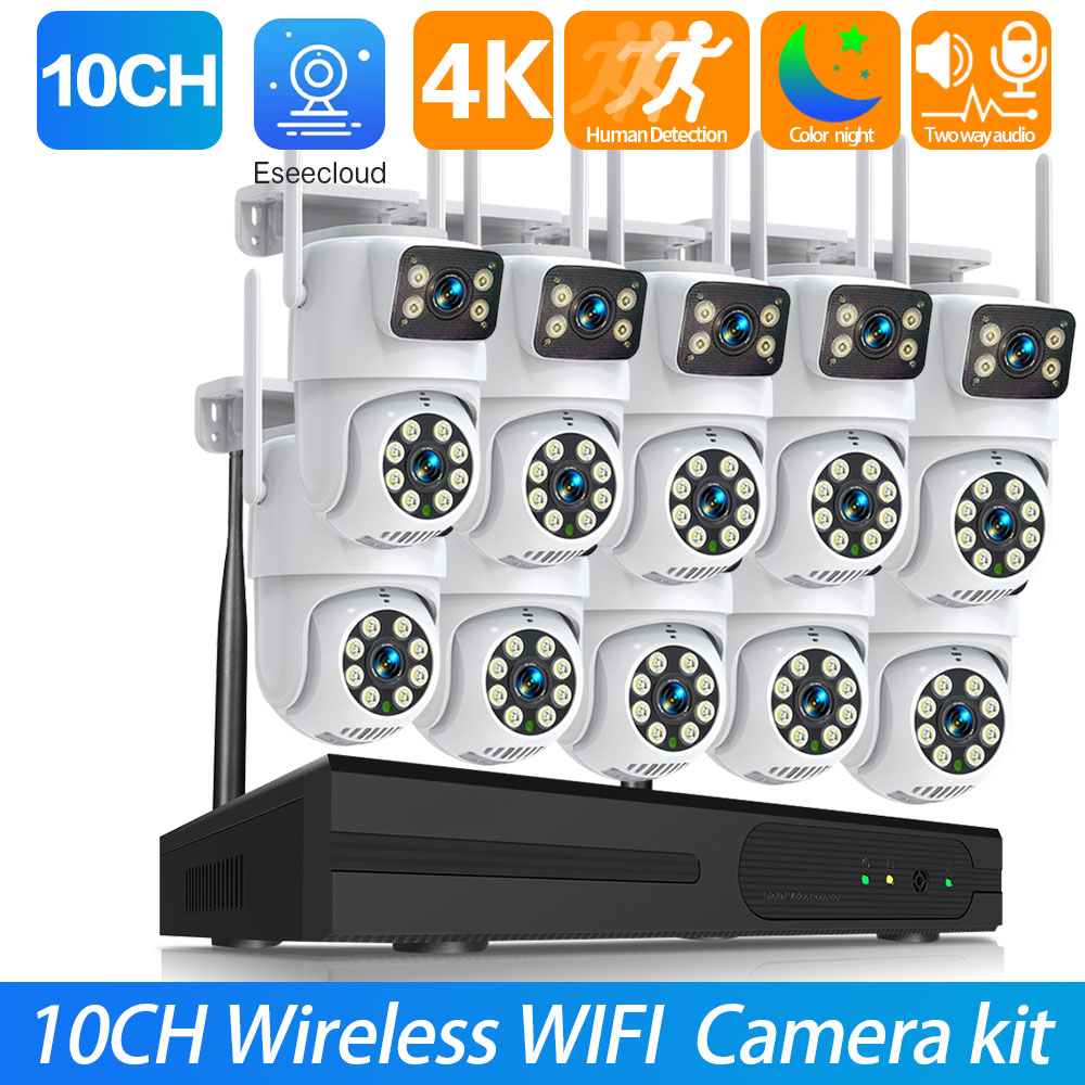 Nvr Kit 8 Channel - Комплект 4K Wi-Fi PTZ-камер с двумя