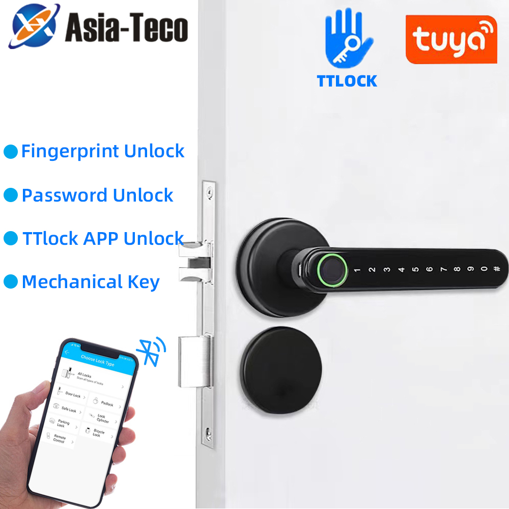 Home Security Locks For Doors - TTLock Smart Bluetooth Замок отпечатков пальцев