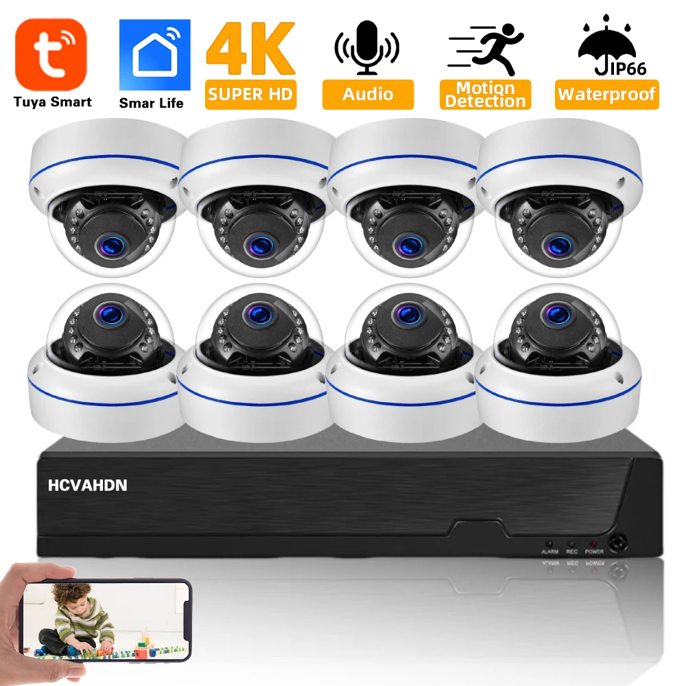 Nvr Kit 8 Channel - Комплект системы видеонаблюдения Smart Life 4K