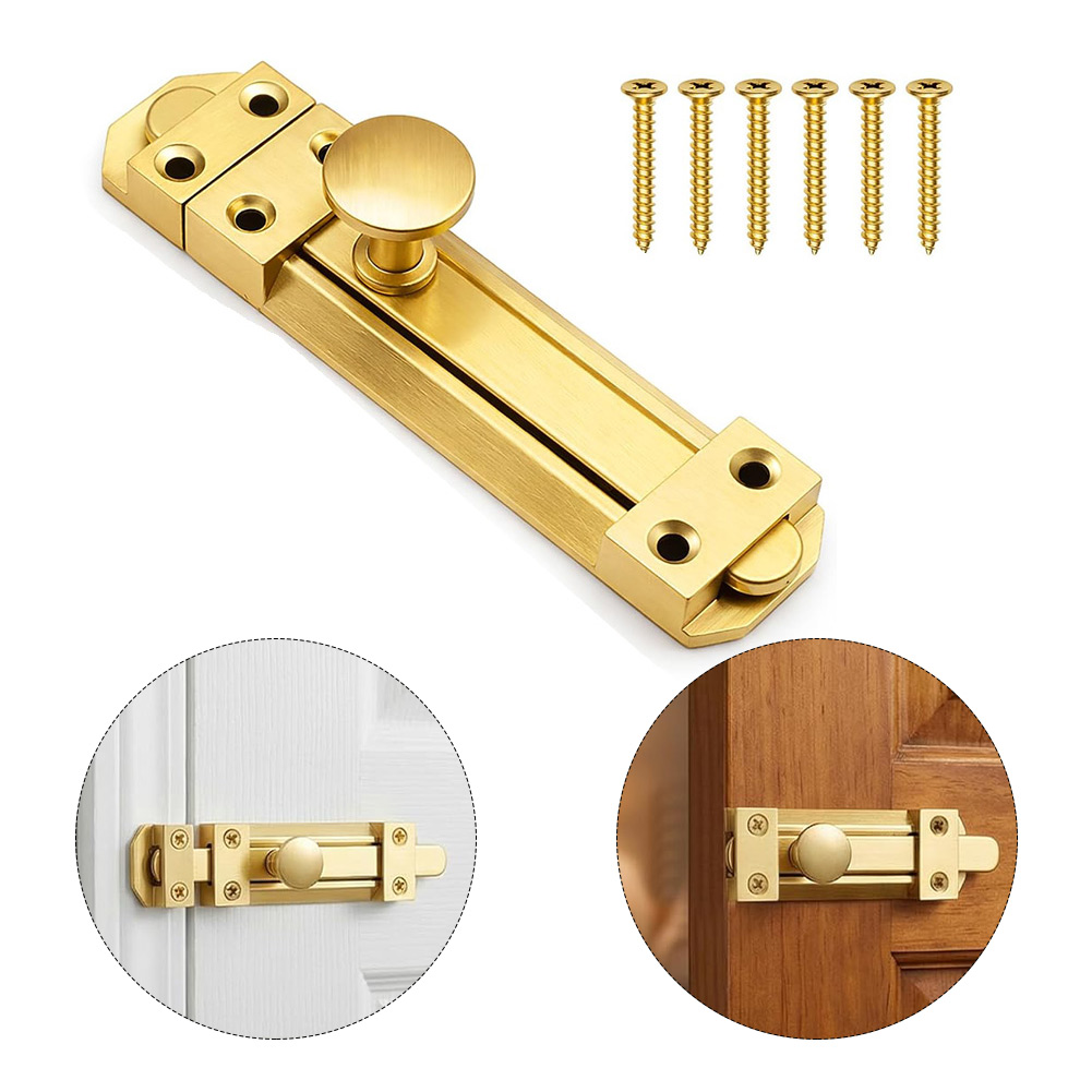 Home Security Door - 5-дюймовый замок-защелка из цельной латуни для