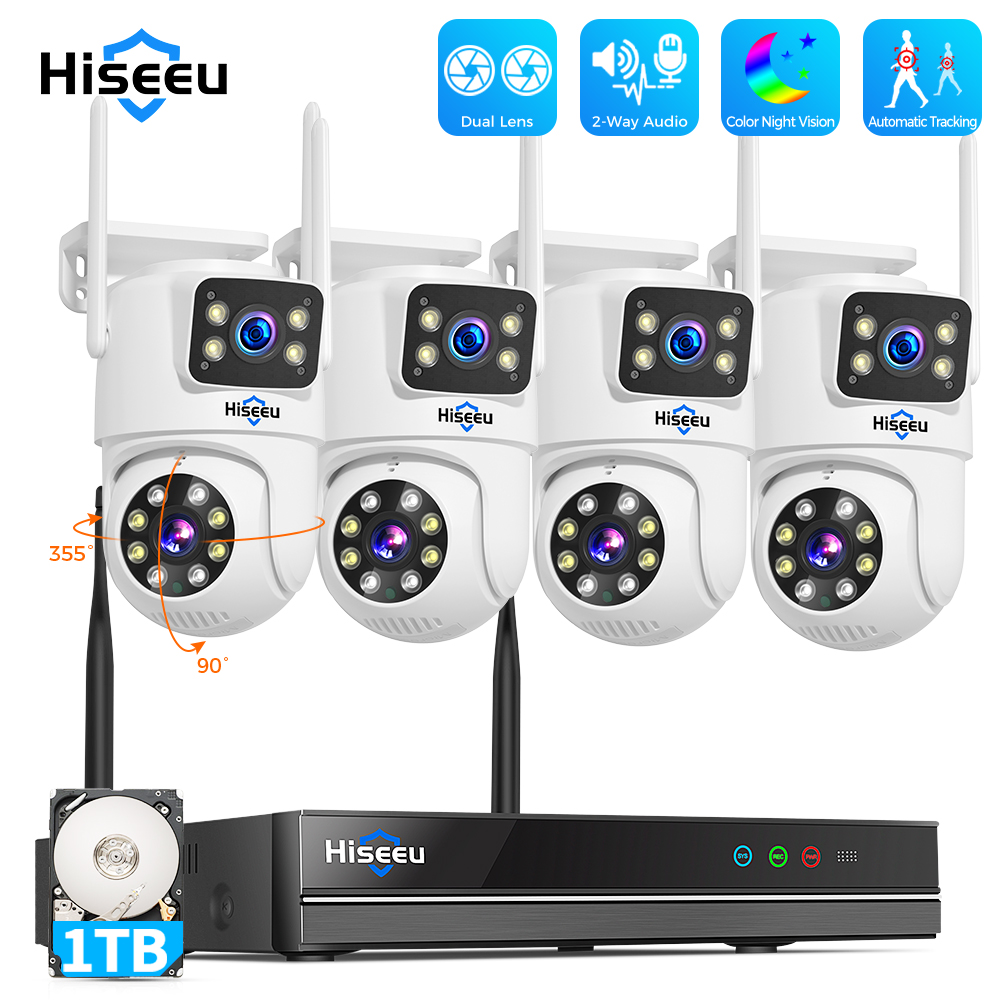 Nvr Kit 8 Channel - Камера видеонаблюдения Hiseeu, Комплект охранной системы