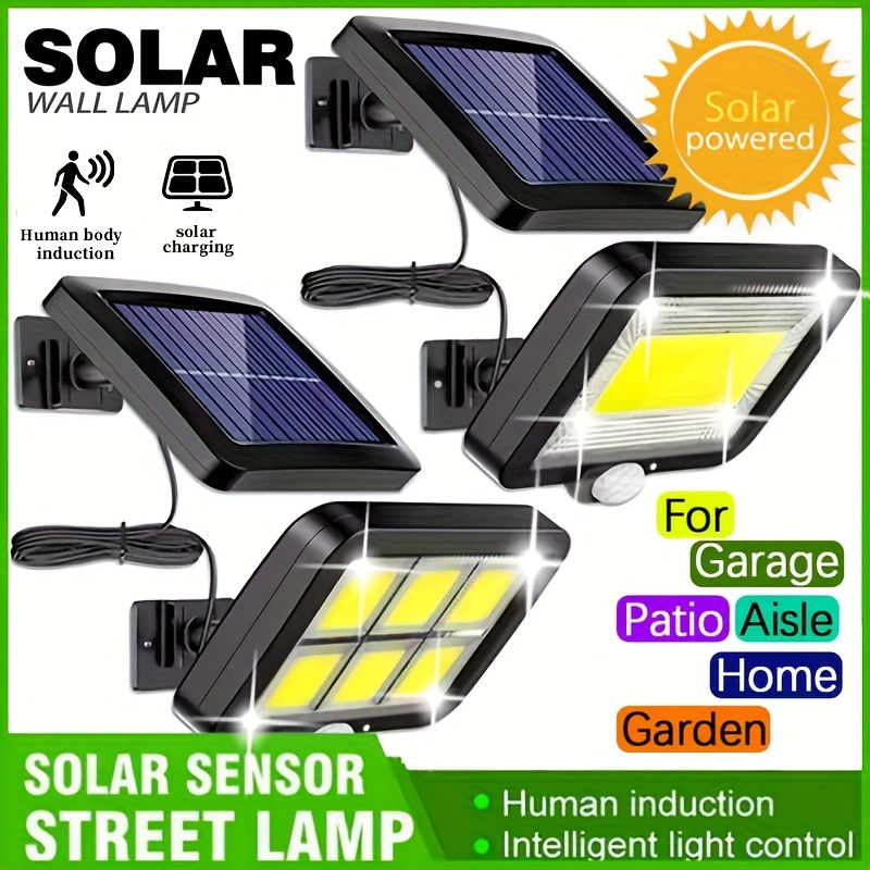 Home Security Flood Lights - Светодиодный солнечный разделенный настенный светильник, уличный