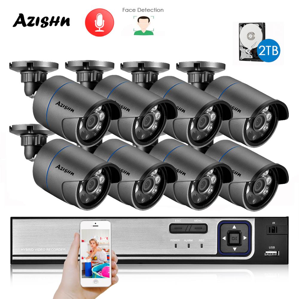 Nvr Kit 8 Channel - Система видеонаблюдения AZISHN H.265 +, 8