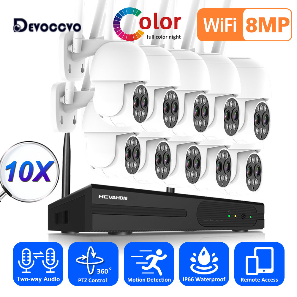 Nvr Kit 8 Channel - Беспроводная система видеонаблюдения 4K HD с