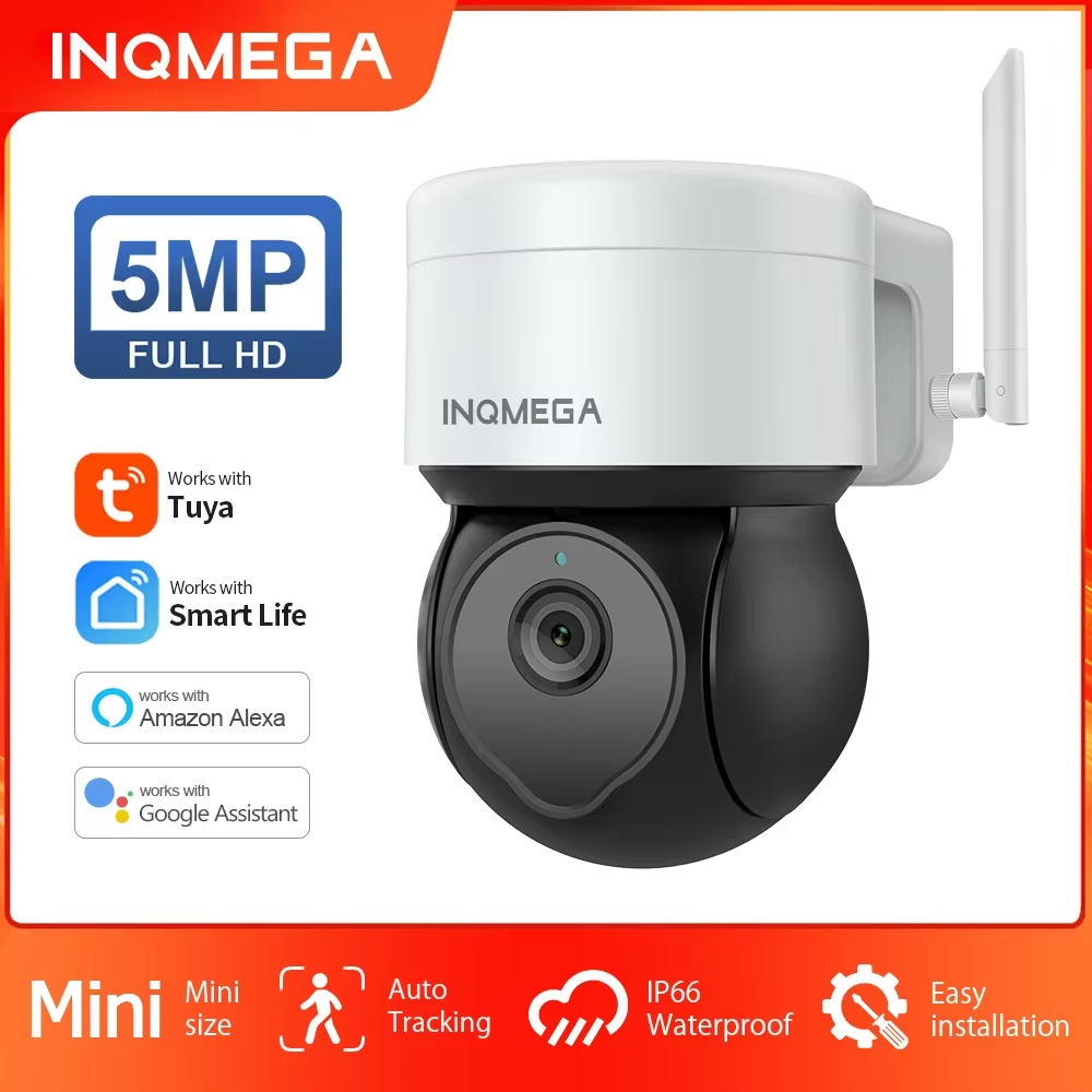 Home Yard Security - INQMEGA 5MP Tuya Уличная PTZ-камера Ai