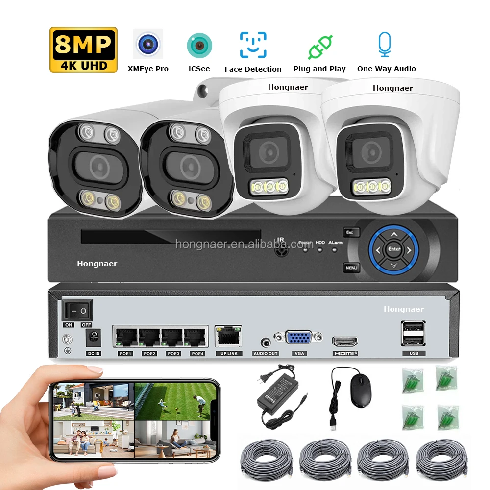 Home Security Nvr - Комплект беспроводной IP-системы видеонаблюдения 4K NVR