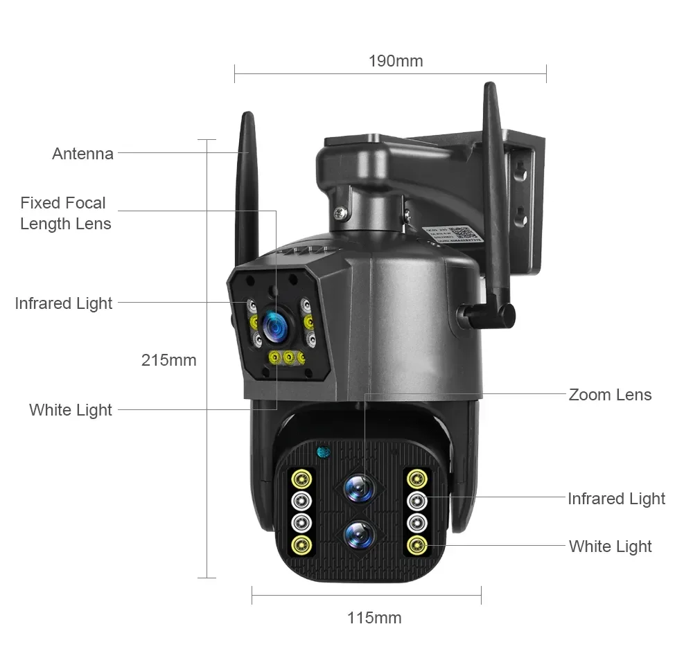 4K 4MP 10-кратный зум LTE 4G с – обзор и цена Ip Camera Outdoor 4K