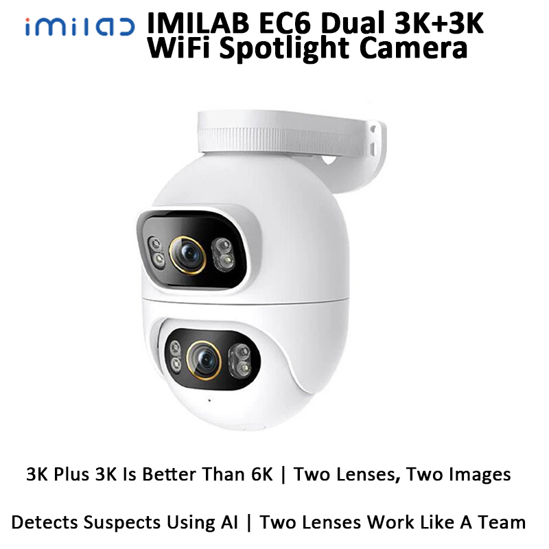 IMILAB EC6 Dual 3K + 3K Wi-Fi  – обзор и цена Home Security Flood Lights