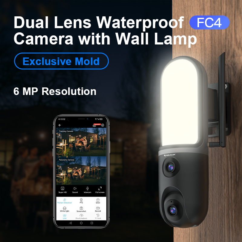 6MP O-Kam APP 5X Садовая лампа – обзор и цена Home Security Flood Lights