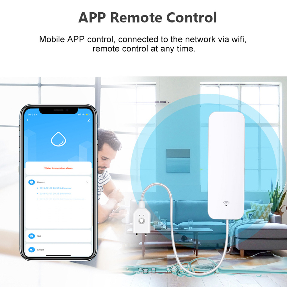 Датчик утечки воды Tuya Wi-Fi, – обзор и цена Home Security Gadgets