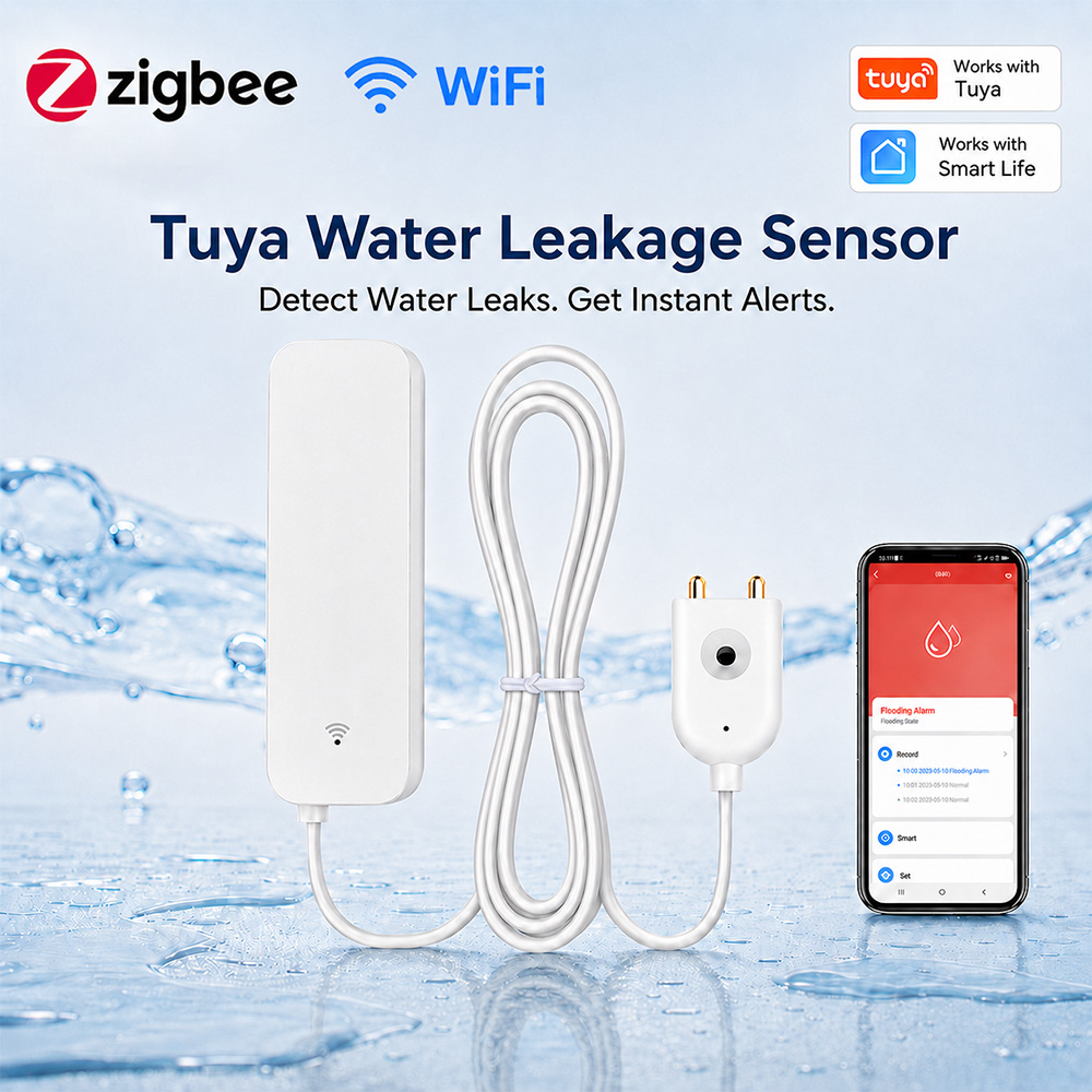 Датчик протечки воды ZigBee Wi – обзор и цена Home Security Gadgets