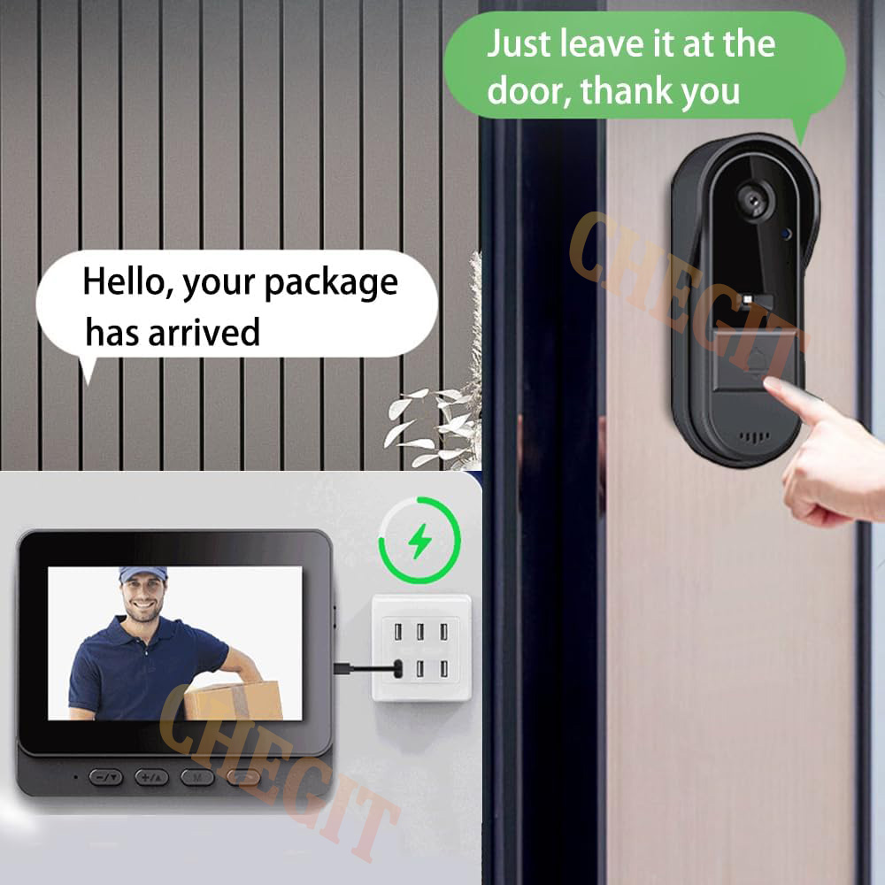 Беспроводной Wi-Fi дверной зво – обзор и цена Home Security No Wifi Needed