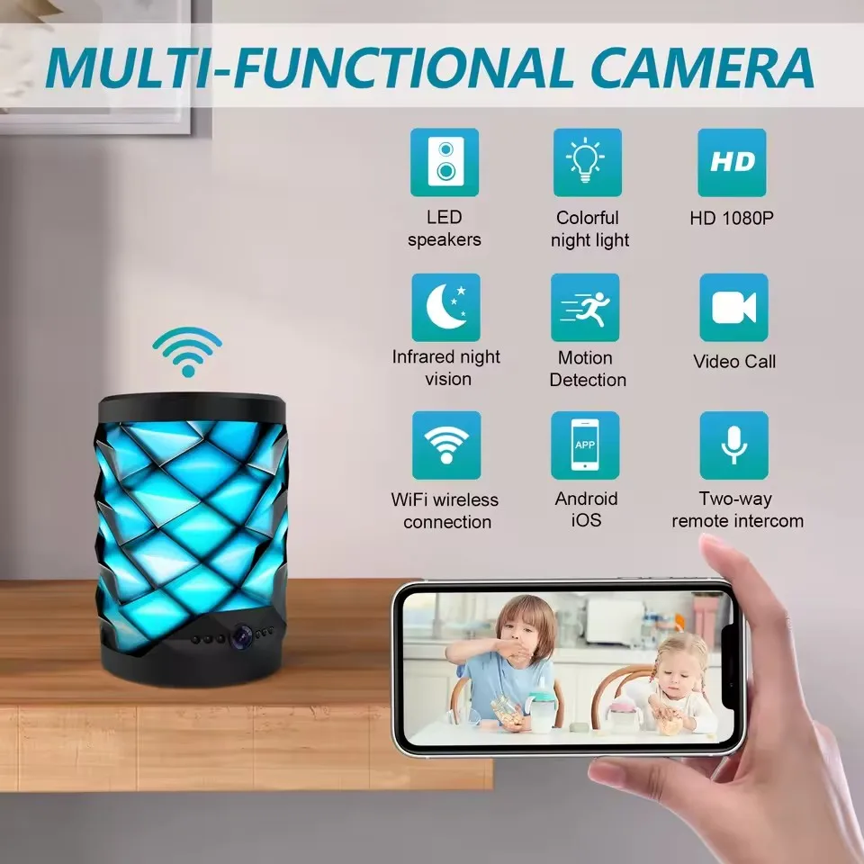Мини-камера HD с Wi-Fi и Bluet – обзор и цена Home Security Flood Lights