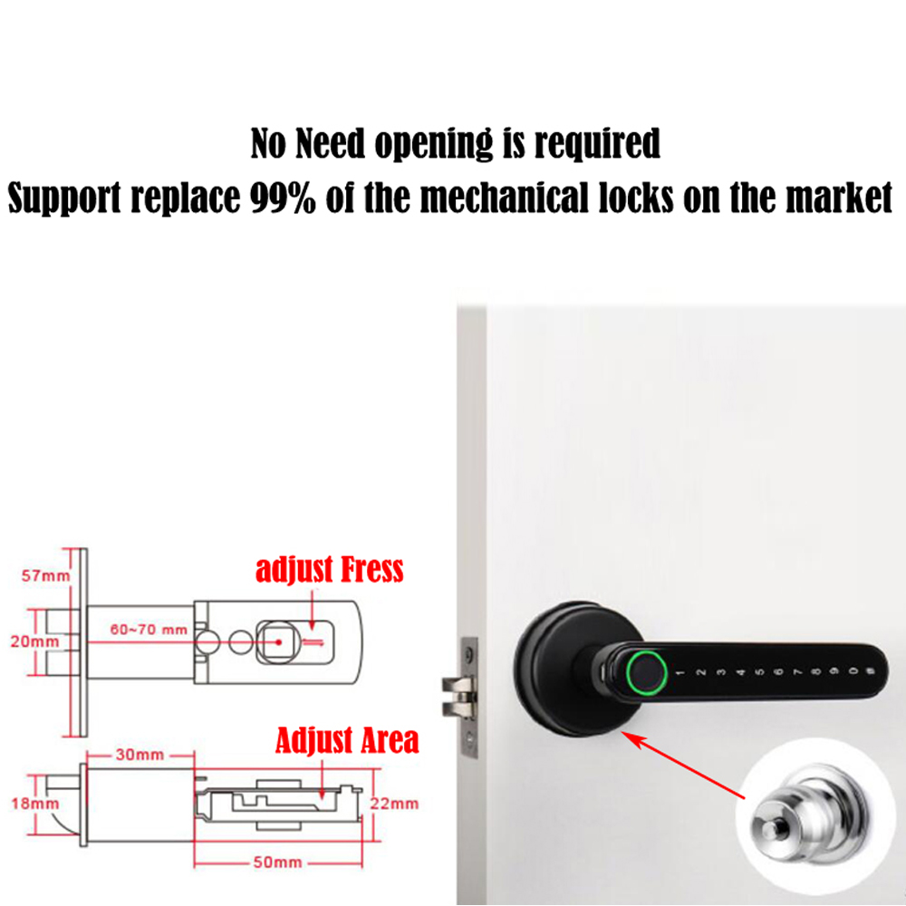 TTLock Smart Bluetooth Замок о – обзор и цена Home Security Locks For Doors