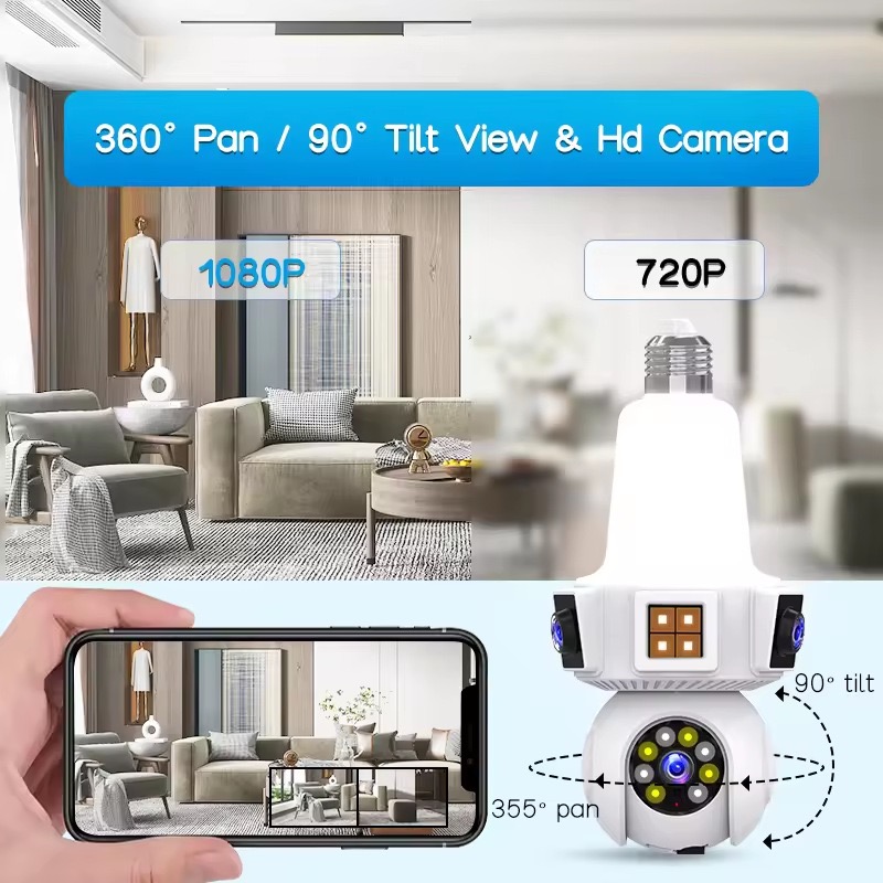 6MP V380pro APP Dual Lens Полн – обзор и цена Home Security Flood Lights