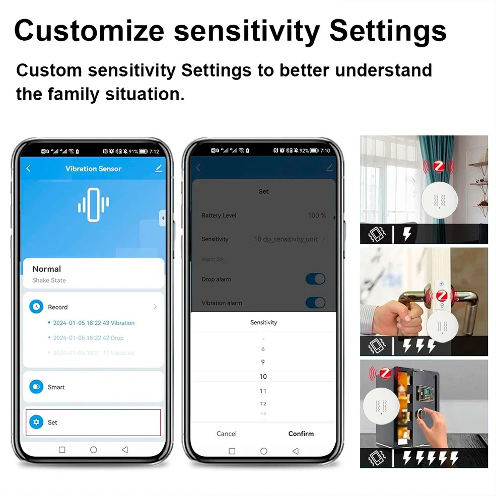 Умный датчик вибрации и наклон – обзор и цена Home Security Alarm System