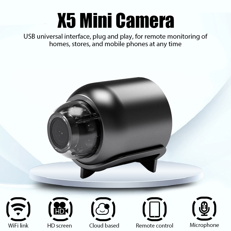 Мини-камера X5 HD 1080P, интел – обзор и цена Home Security No Wifi Needed