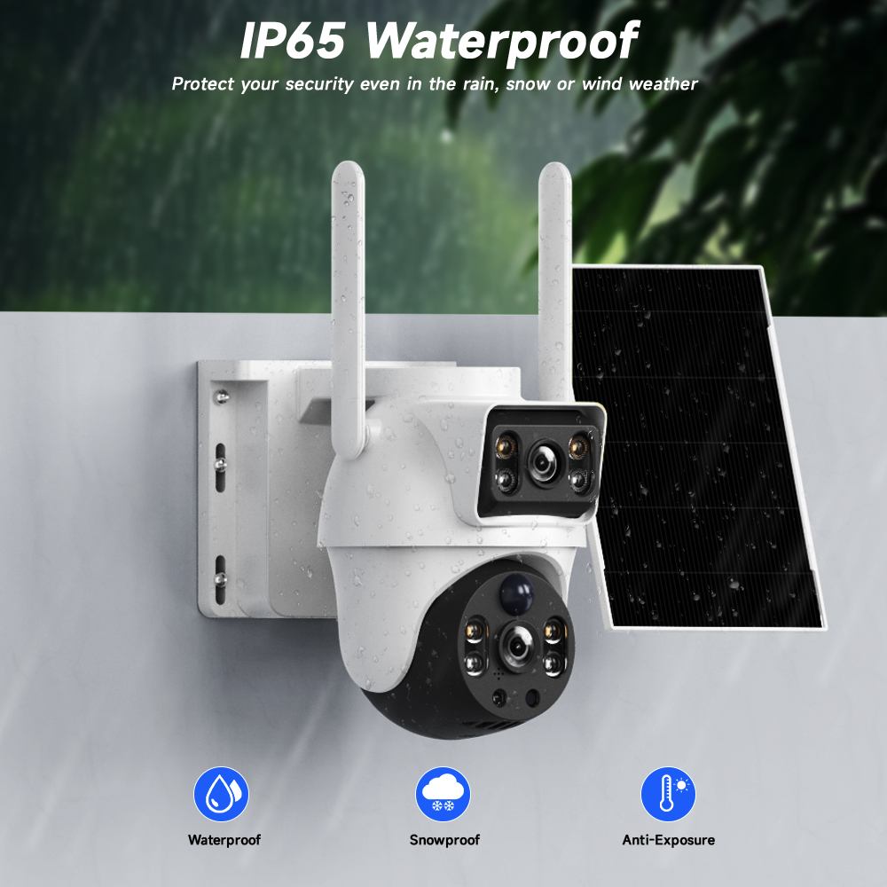 Солнечная камера Wi-Fi с двумя – обзор и цена Ip Camera Outdoor 4K