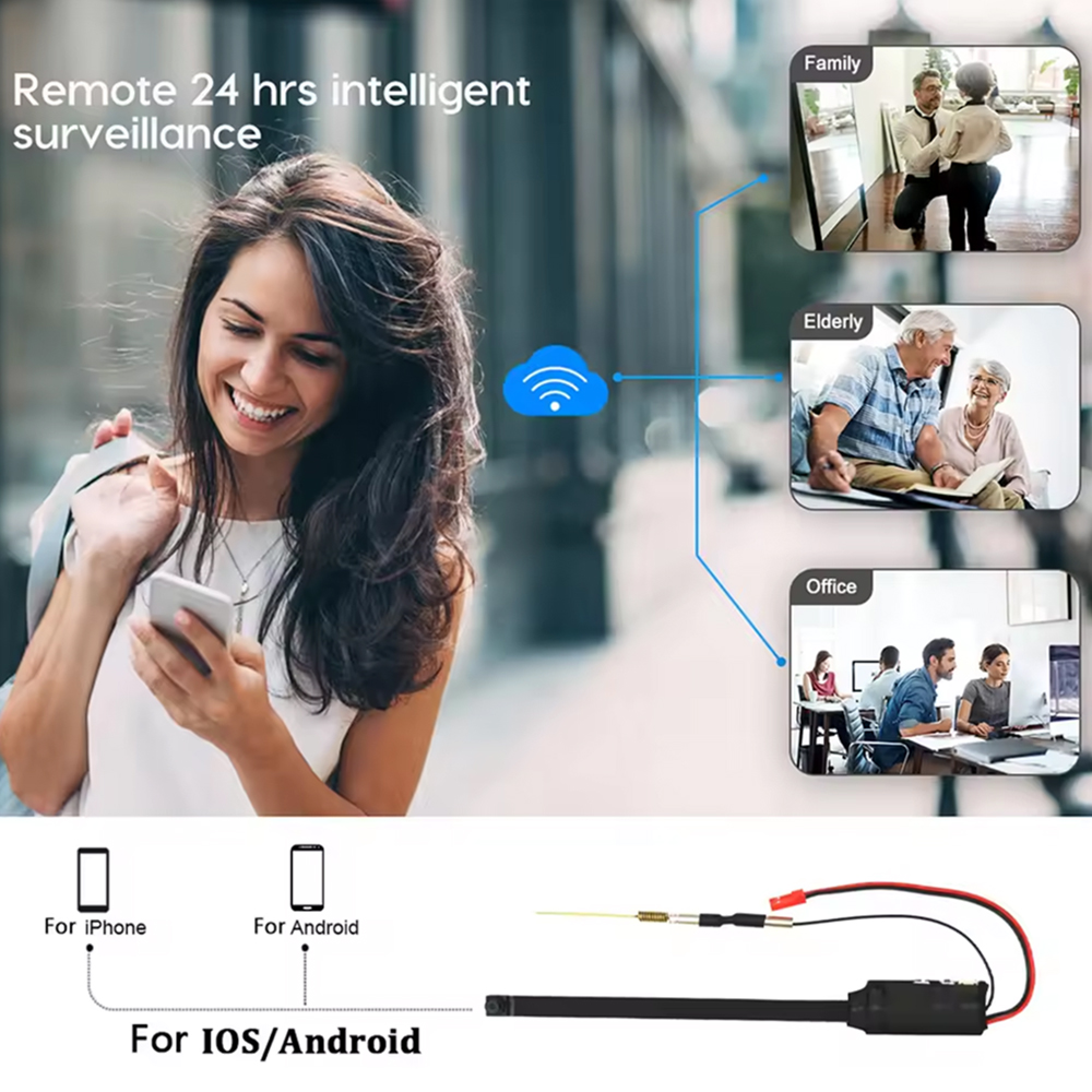 DIY Wi-Fi мини-камера модуль д – обзор и цена Home Security No Wifi Needed