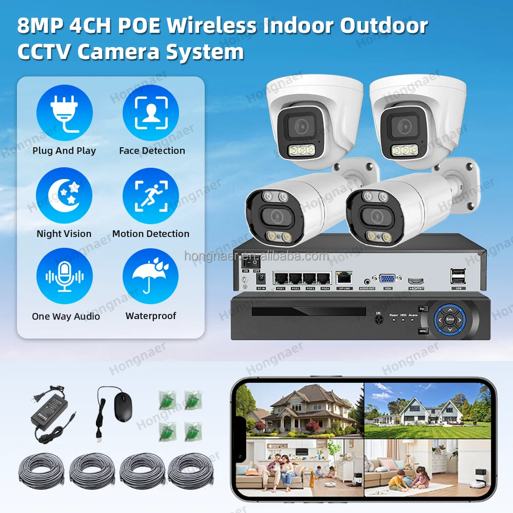 Комплект беспроводной IP-систе – обзор и цена Home Security Nvr