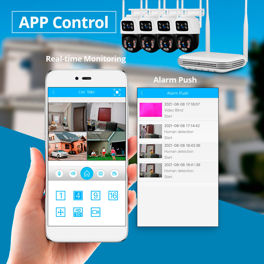 KERUI 2K 4MP уличная IP-камера – обзор и цена Home Security Nvr